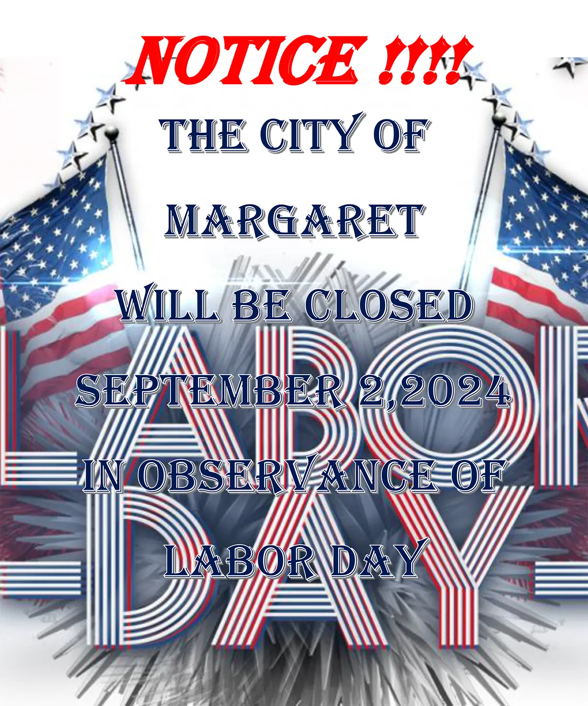 labor day notice